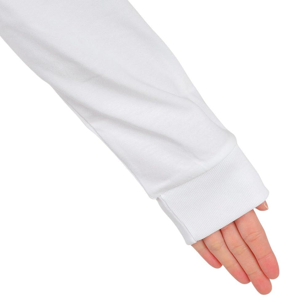 Tricou cu mânecă lungă The Face cu logo mic North, alb, L