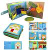 Toddlers Montessori Toy Busy Book Quiet Book Pretend Play Toy Early Educational Activity Book with Life Skills Cognition