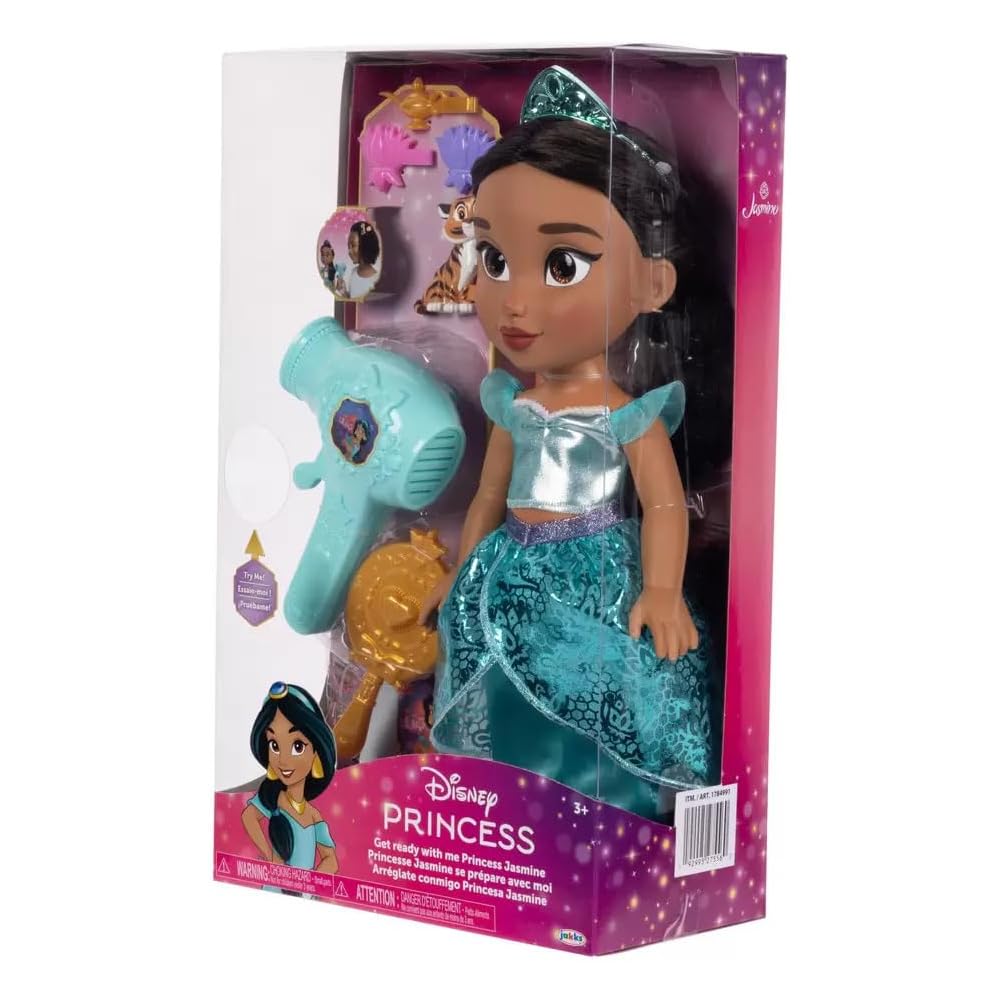 Disney Princess Anna and Elsa Hair Care Set with Hair Dryer, Hair Brush, and Styling Accessories for Toddlers