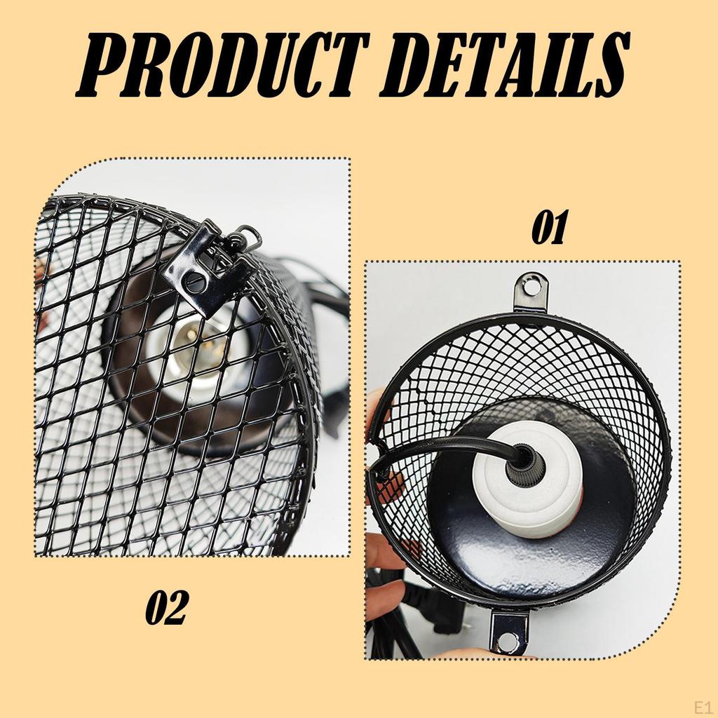 Heater Light Cover Heating Lamp Holder Lampshade Bulb Not Included Anti Scald Mesh