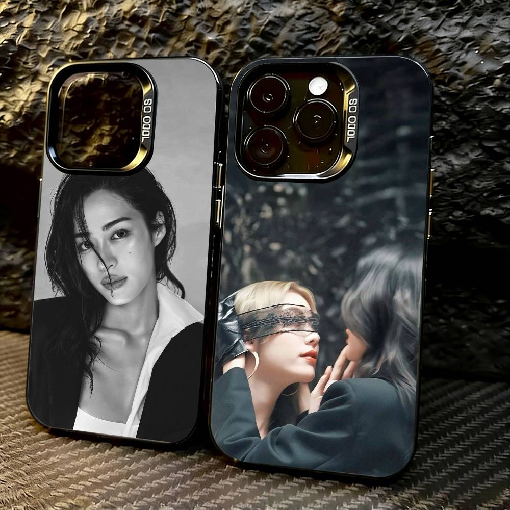 L-Lingling Kwong Actress Phone Case For iPhone 17,16,15,14,13,12,11 Plus,Pro Max,XS,Colored Silver Plated Inside Cover