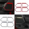 Side Door Panel Speaker Frame Decoration Trim Cover Loudspeaker for Ford F150 -2024 Car Interior Moulding Parts Accessories