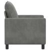 Sofa Dark Grey 76 x 81 x 87.5 cm Velvet