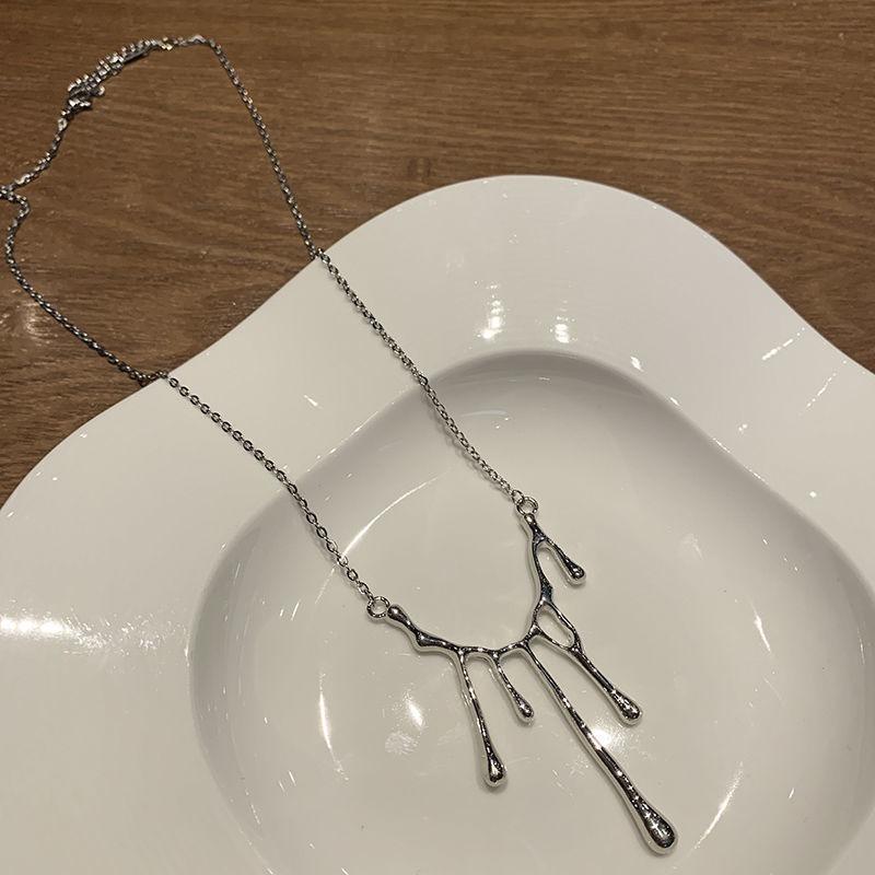 Affectionate Water Drop Lava Chain Women's Summer Niche Tide Cold Wind Hip Hop Sweater Chain Spice Girl Accessories