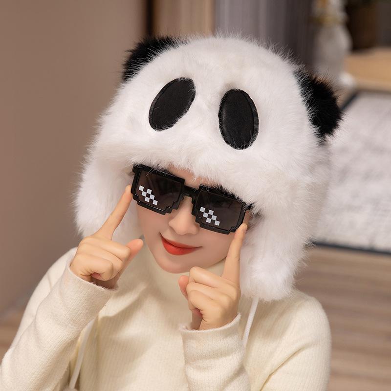 

Рюкзак-шапка панды с флисовой подкладкой - Теплая плюшевая игрушка в стиле зоопарка Ред Хилл 40x26cm