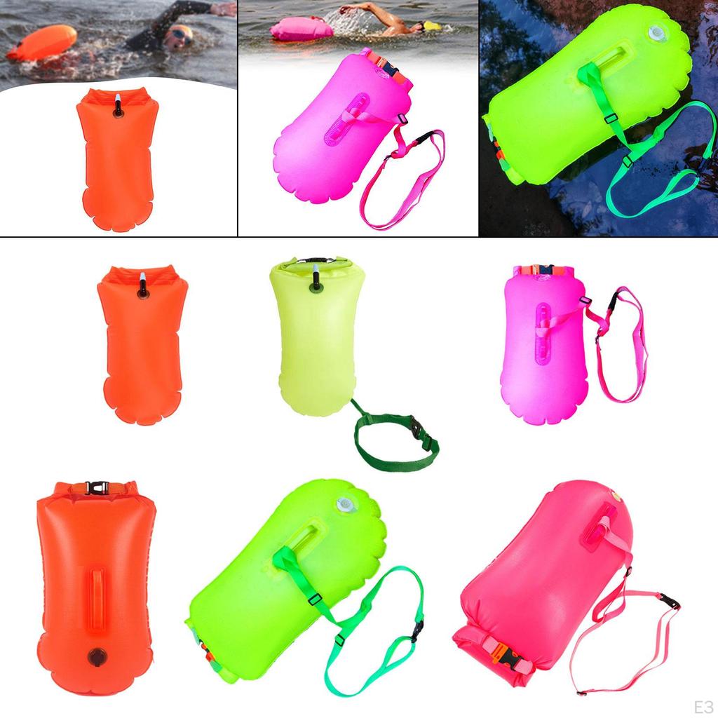 Swim Buoy Float Inflatable PVC Highly Visible for Snorkelers Surfers Boaters