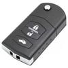 Keyecu  SKE126-01 SKE126-A1 2 Buttons 433MHz 4D63 Chip For Mazda 2 3 5 6 MX5 RX8 CX7 2007 2008 2009 2010 Flip Remote Car Key Fob