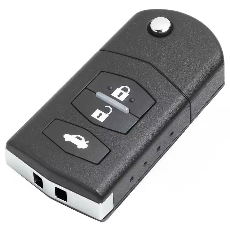 Keyecu SKE126-01 SKE126-A1 2 Buttons 433MHz 4D63 Chip For Mazda 2 3 5 6 MX5 RX8 CX7 2007 2008 2009 2010 Flip Remote Car Key Fob