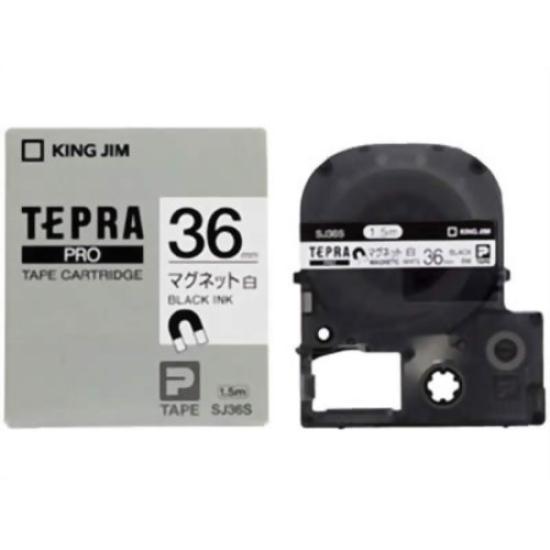 

King Jim PRO White Magnetic with Black SJ36S 00008774 of Tape, Lettering, (Pack 3)