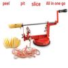 3-in-1 Stainless Steel Hand-Crank Apple & Fruit Peeler