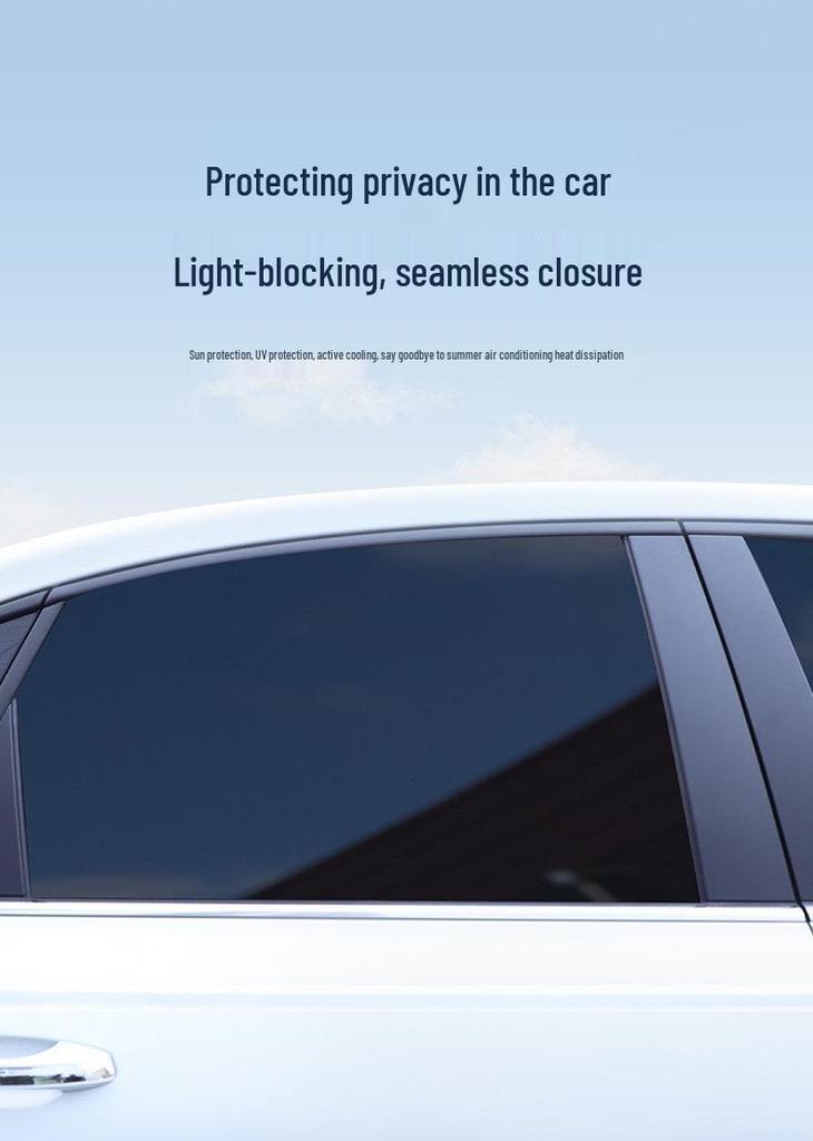 Car Sunshade Curtains - Baby & Infant Protection, Track-Type Privacy Sun Block for Vehicle Interiors