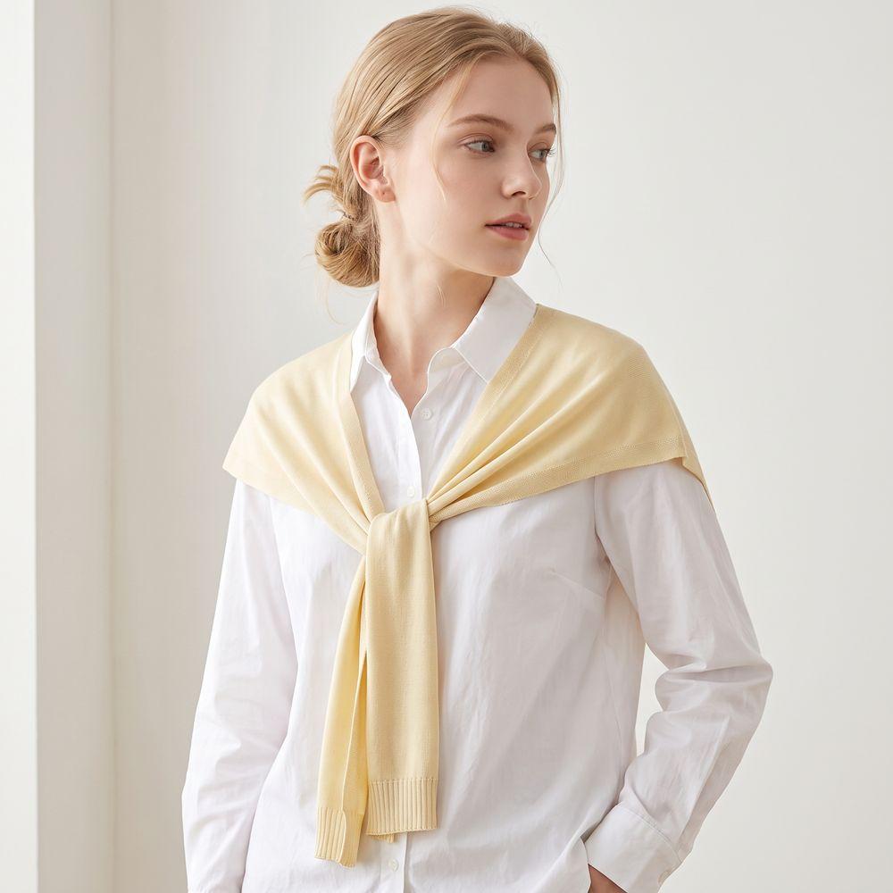 Thin Fake Collar Cloak Knitted Scarf Retro Crochet Scarves Women