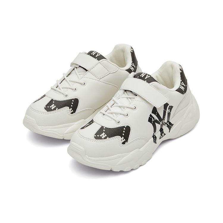 MLB Big Ball Chunky Comfortable Classic Slip-Resistant Durable Low-Top Casual Shoes Kids sneakers White 7ASHJM24N-50IVS