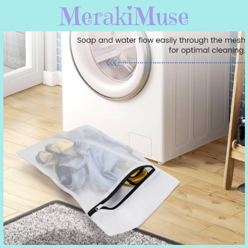 Washing Machine Laundry With Zipper Mesh Bag Suitable For Daily Cleaning And Use