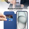 For iPhone 14 Case Compatible with MagSafe RFID Blocking Card Holder Leather Phone Cover