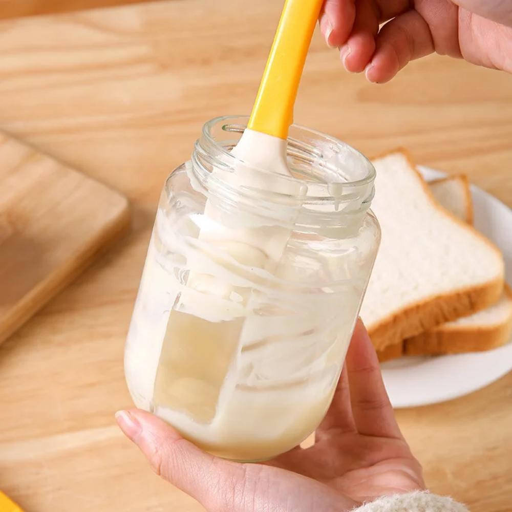 Multi-purpose canned food applicator, high-temperature resistant silicone scraper, used for spreading peanut butter, jelly,