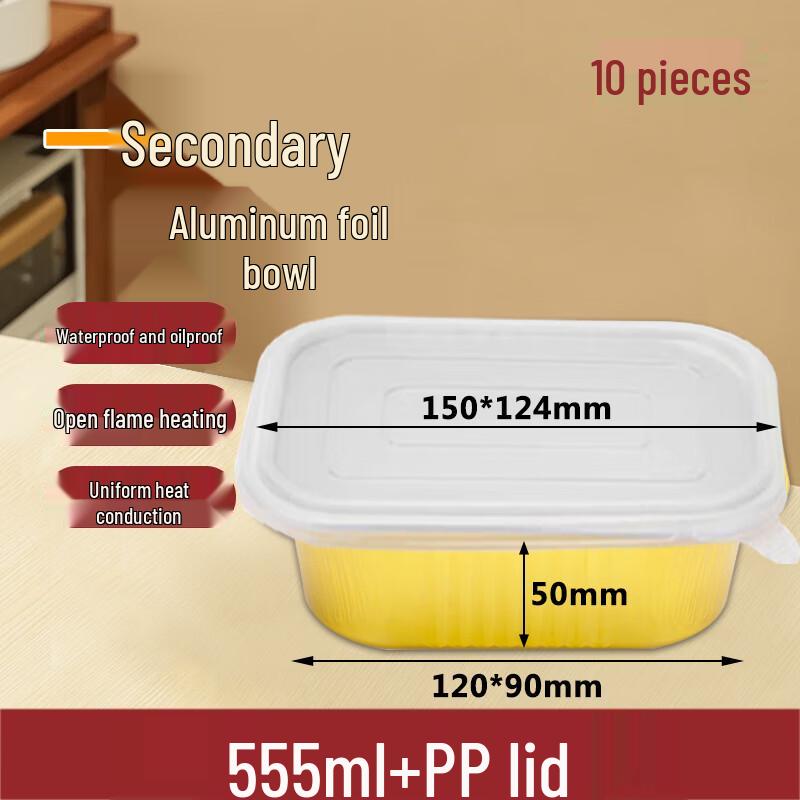 

Homeglen Disposable Aluminum Foil Food Containers with Lids