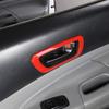 Fit For Toyota Tacoma 2011-2015 ABS Red Interior Door Handle Bowl Trim