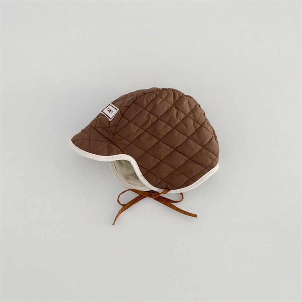Outdoor Autumn Winter Hat Cold Protection Warm Caps Ear Protection Korean Style Ear Caps For Boys Girls коричневый