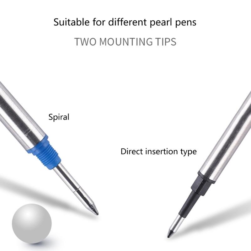10Pcs Replacement Ballpoint Pen Refills Metal Ballpoint Refill Universal Pen Refills 0.5mm OR 0.7mm For Daily Writing