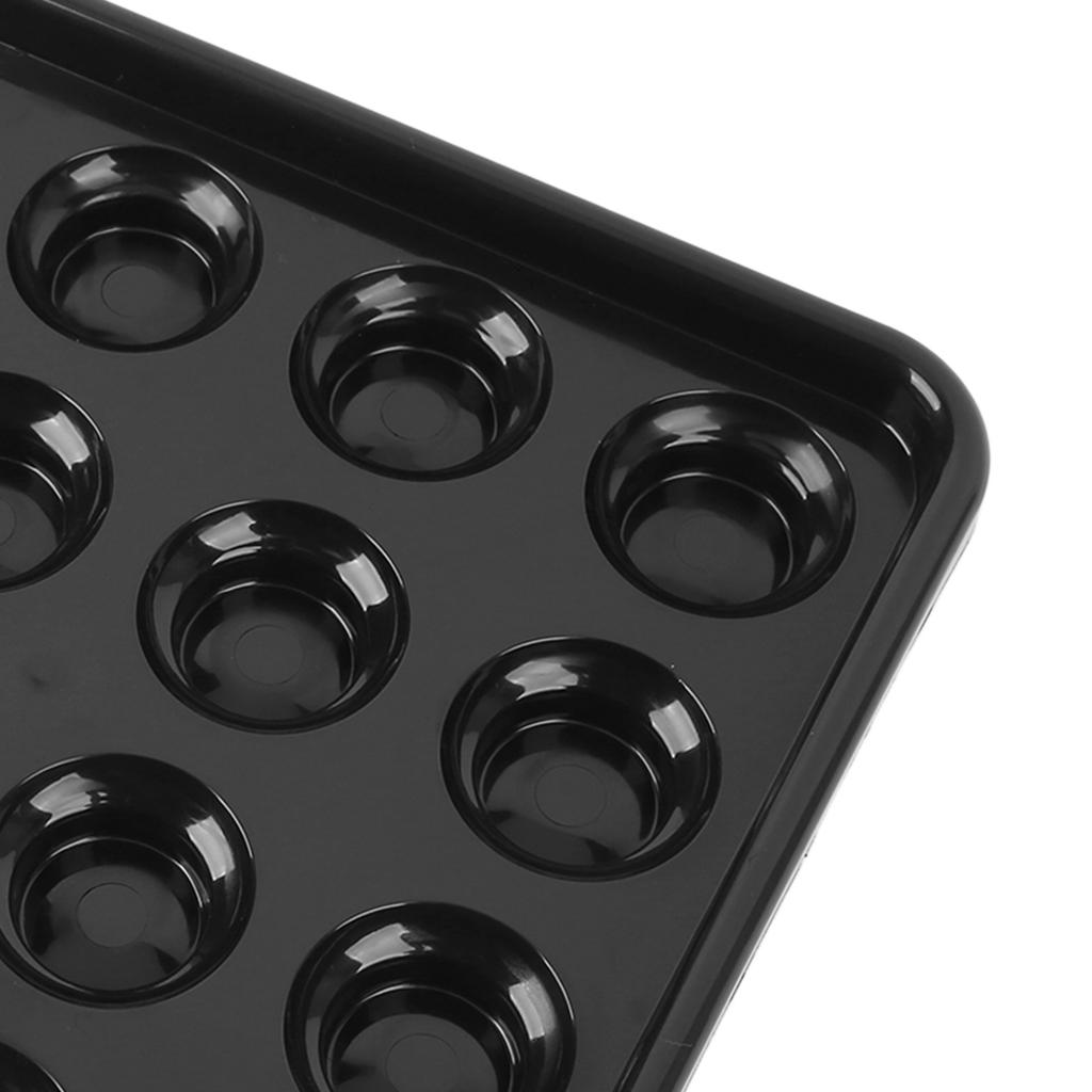 Billiards Tray Thickened Plastic 16 Holes Wear Resistant Shake Proof Billiard Ball Tray