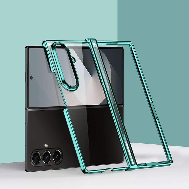 For Samsung Galaxy Z Fold 8 Ultra Fold7 Fold6 Plating Transparent Ultra Thin PC Shockproof Cover For Samsung Z Fold 5 Fold4 3