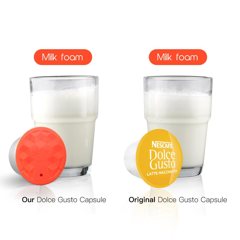 Reusable Coffee & Milk Foam Capsules For Nescafe Dolce Gusto Refillable Coffee Filter Latte Maker