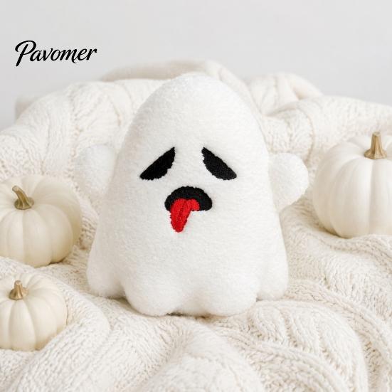 Skin Friendly Plush Toy Halloween Pumpkin Toy, Spooky Ghost Bat Demon Stuffed Doll, Sofa Ornaments Cartoon Plushie Holiday Party Decoration for Home,