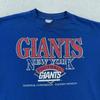 Vtg New York Giants Shirt Mens XL Blue NFL Football Tee Crewneck Big Print