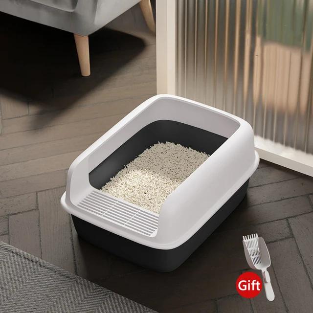 Cat Bedpans Small Size Pet Sandbox for Cat Anti-Splash Cats Toilet Pet Sandbox Kitten Tray Bedpan Cleaning Cat Supplies