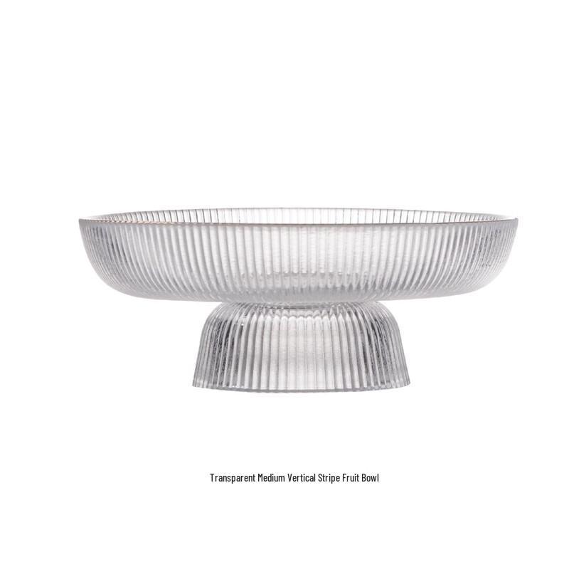 Japanese Style Hammered Glass Fruit Plate