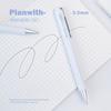 2Pcs/Box Creative ST Tip Gel Pen Press Type 0.5mm Black Ink Ballpoint Pen School Office Supplies Neutral Pen
