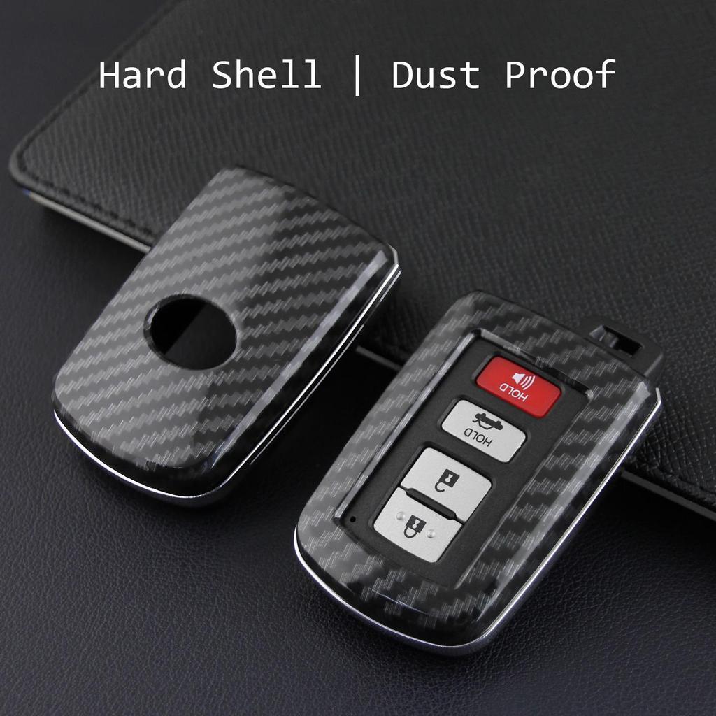 Carbon Fiber Key Case for Toyota Highlander, Corolla, Avalon, Camry