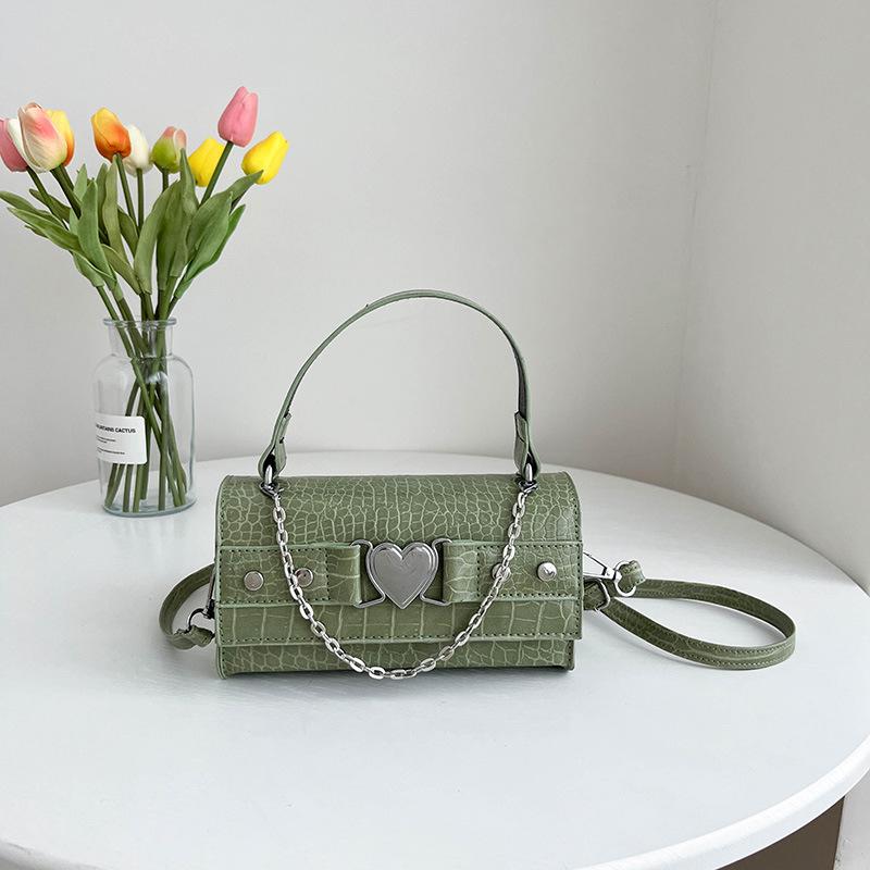 

Готическая сумка через плечо в стиле Харадзюку, женская металлическая сумка в стиле панк, мото в байкерском стиле, женские сумки с зажимом для бумаг, темная сумка-мессенджер с кроликом, кошельки 19 x 11 x 8 cm зелёный