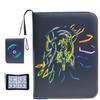 52 Style 400pcs  Card Album 2x2 Loose-leaf Large Capacity Leather Anime Zipper Card Collection Photo Album