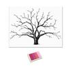 Guest Sign- with Inkpad, Fingerprints Tree Painting for Wedding Birthday Party