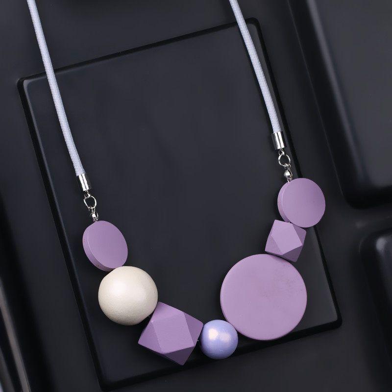 And American Style Unique Exaggerated Niche Necklace for Women, 2026 New Model, Purple Decorative Choker, Clavicle Chain, Stylish Sweater Chain