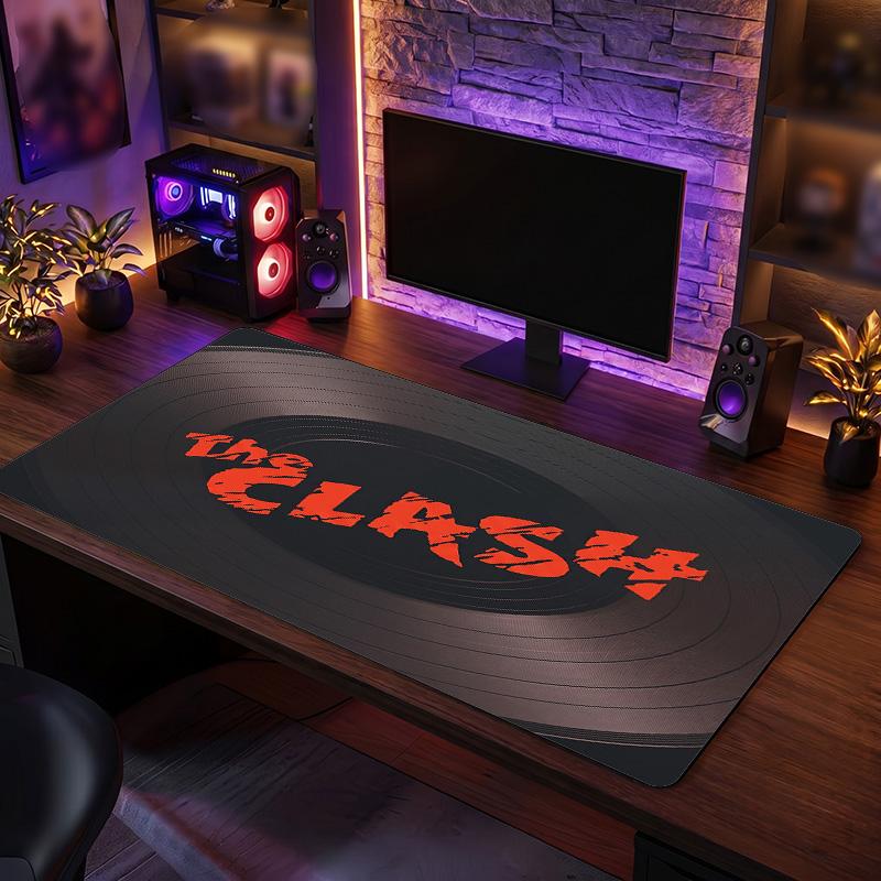 The Clash Print Large Mouse Pad Smooth Surface Anti?Slip Desk Mat For Gaming Office Laptop Decoration