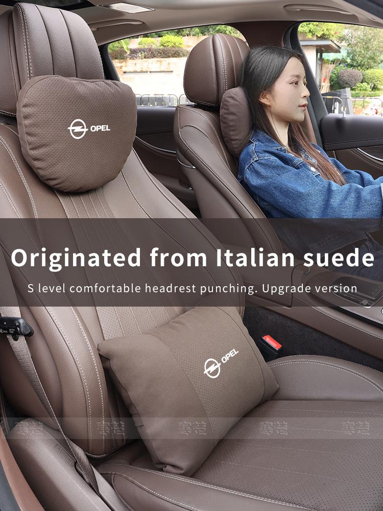Car Headrest Neck Support Seat Lumbar Cushion Soft Neck Pillow Opel OPCline ASTRA CORSA INSIGNIA MOKKA VECTRA ZAFIRA GTC Tigra YU1