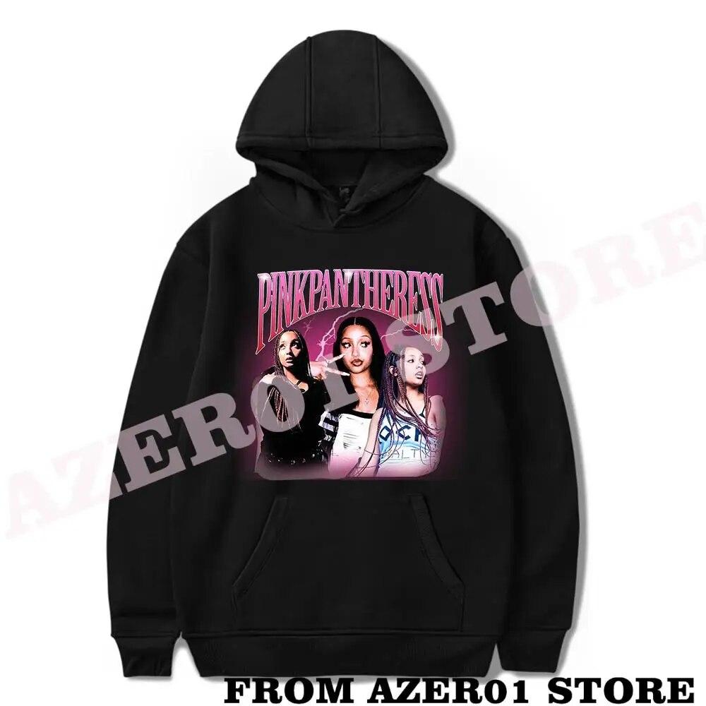 

PinkPantheress Merch зимние толстовки унисекс/женщины с капюшоном милая уличная одежда с длинным рукавом розовая толстовка с пантерой