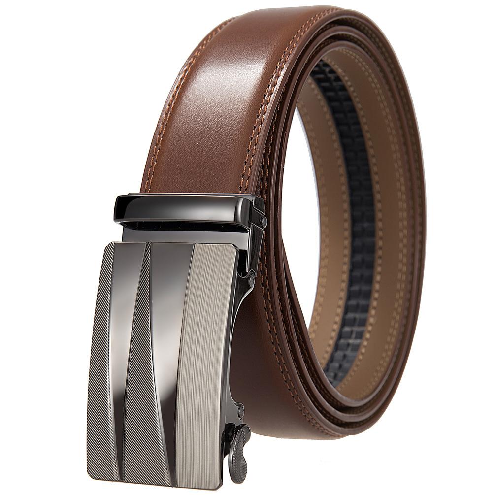 Premium Sense, Business Men'S Belt Automatic Buckle Belt, Two-Layer Cowhide Belt Ly36-21728-1