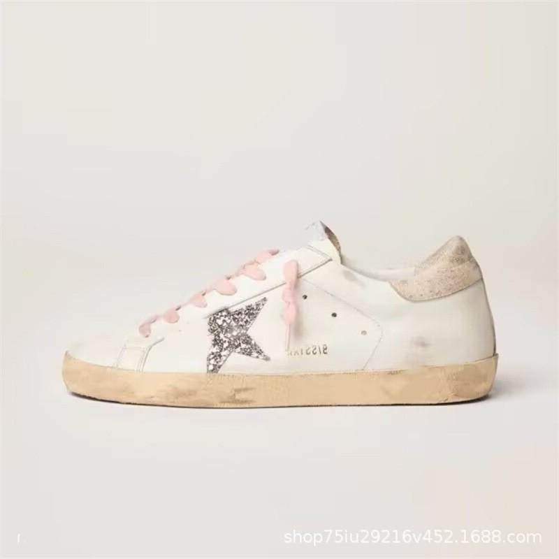 Scarpe da Ginnastica Loafer Donna Stampa Stelle Usurata Tacco Basso Comode Casual con Suola in Gomma