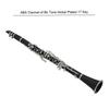 Juspins ABS Resin Bb Clarinet, 17 Keys, Beginner's Set, for Brass Band, Practice, and Performances, Cupronickel Plated