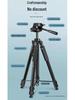 Camera Tripod: Mirrorless & Phone Stand with Fill Light and Stabilizer for Live Streaming, Selfies, and Outdoor Videos