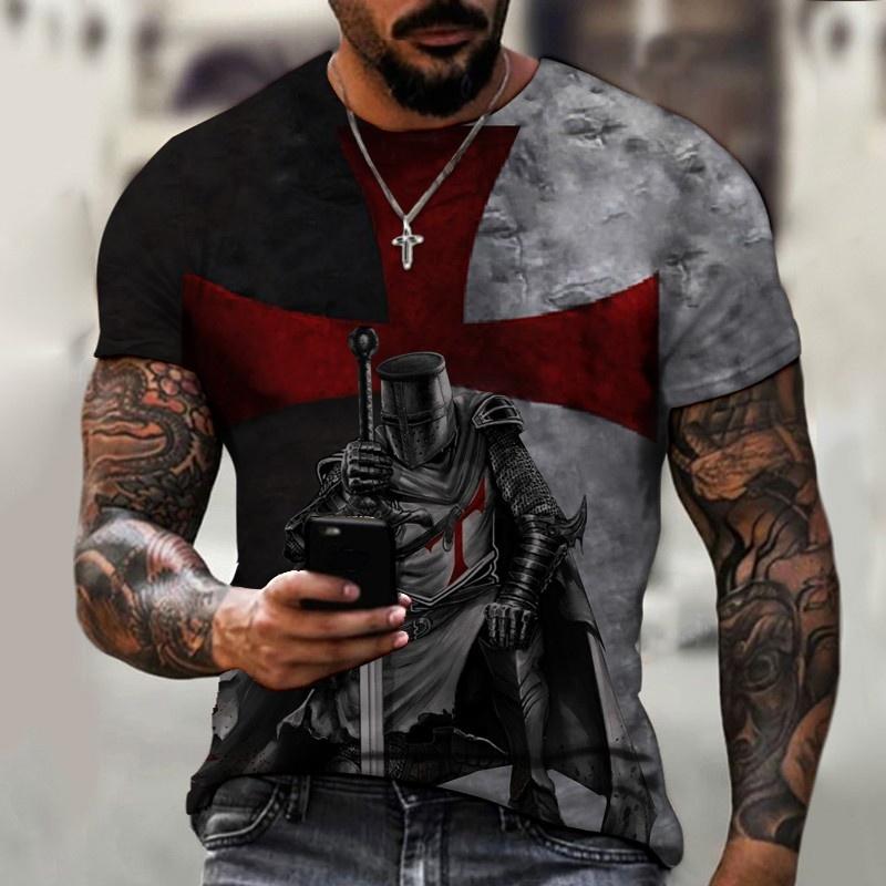 Divertido 3d Body Pattern Musclet-shirt Manga Corta Hombres Divertido 3d Body Pattern Musclet-shirt Manga Corta Hombres