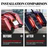 Motorcycle LED Rear Fender Extension Fascia For Harley Touring Electra Glide Street Road Glide Limited FLHR FLTRX 2014-2023 2024