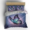 Butterfly Canvas Art Decor Set Soft Comfortable Duvet Cover Bedding Set Included 1*Duvet Cover & 2*Pillowcases, Gift