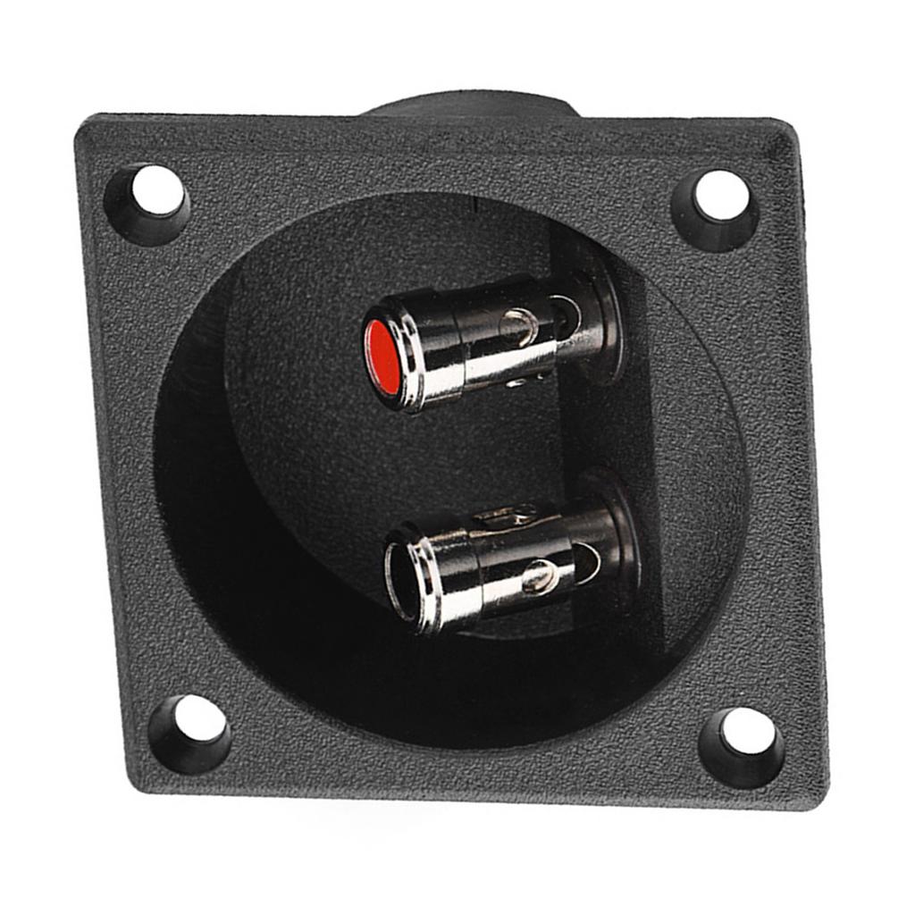 Speakers Terminal Box Push Spring Type 2 Binding Post Cable Connector Acoustic Components