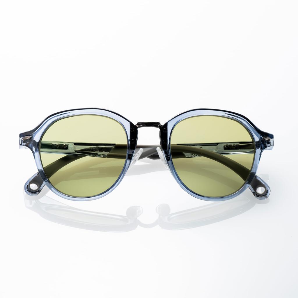 Zeque Polarized Sunglasses Julia Light Navy EASE GREEN F-2144