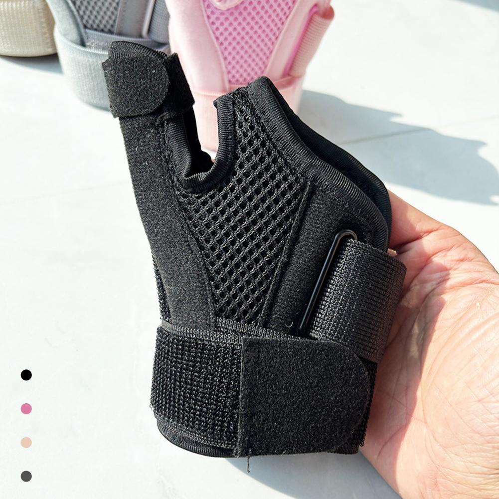 Sport Wrist Support for Tendonitis Compression and Breathabl Thumb Brace with Adjustable Straps Self-Adhesive Fabric Fixation